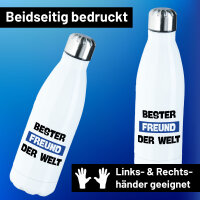 Edelstahl-Trinkflasche Bester Freund der Welt 500ml...