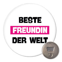 Magnet Beste Freundin der Welt 59mm Kühlschrankmagnet