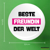 Button Beste Freundin der Welt rund