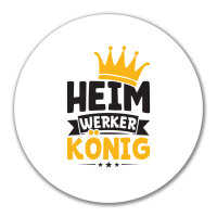 Aufkleber Heimwerker König 10cm