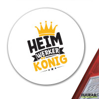 Aufkleber Heimwerker König 10cm