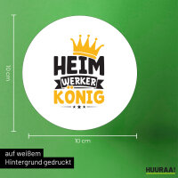 Aufkleber Heimwerker König 10cm