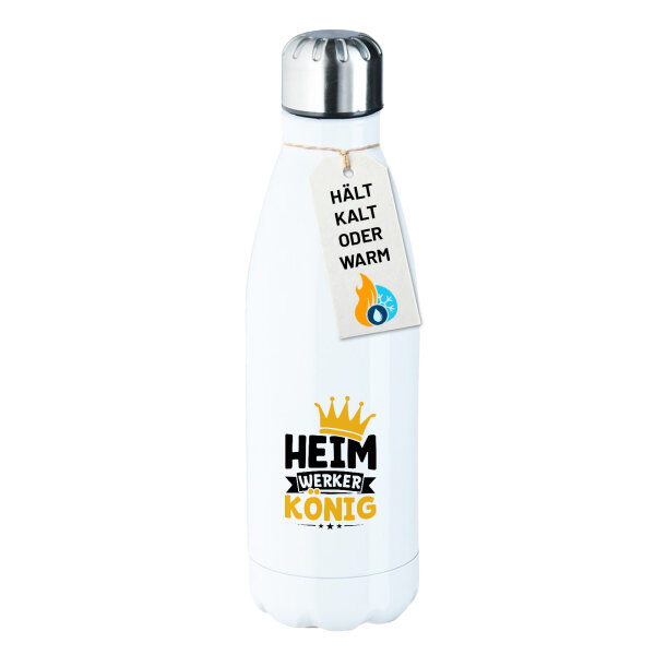 Trinkflasche Heimwerker König 500ml Edelstahl Wasserflasche