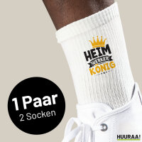 Unisex Socken Heimwerker König Größe 37/46 White Motiv Tennissocken