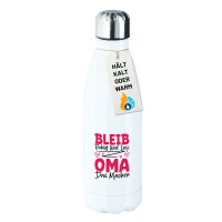 Edelstahl-Trinkflasche Bleib ruhig und lass Oma das...