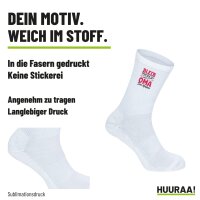 Unisex Socken Bleib ruhig und lass Oma das machen Baumwolle