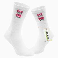 Unisex Socken Bleib ruhig und lass Oma das machen...