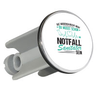 Waschbeckenstöpsel Gut aussehen reicht nicht musst schon Notfallsanitäter sein 4cm Abflussstopfen