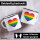 Emaille Tasse Regenbogenflagge LGBT+ Pride Flag 300ml Vintage Emaille Becher