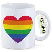 Kaffeetasse Regenbogenflagge LGBT+ Pride Flag 330ml