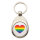Schlüsselanhänger Regenbogenflagge LGBT+ Pride Flag Schlüsselring