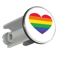 Waschbeckenstöpsel Regenbogenflagge LGBT+ Pride Flag...