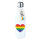 Trinkflasche Regenbogenflagge LGBT+ Pride Flag 500ml Edelstahl Wasserflasche