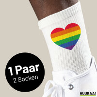 Unisex Socken Regenbogenflagge LGBT+ Pride Flag Baumwolle