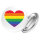 Button Regenbogenflagge LGBT+ Pride Flag rund