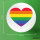 Button Regenbogenflagge LGBT+ Pride Flag