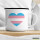 Emaille Tasse Trans Pride Flagge LGBTQ Herz 300ml Vintage Emaille Becher