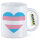 Kaffeetasse Trans Pride Flagge LGBTQ Herz 330ml