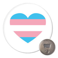 Magnet Trans Pride Flagge LGBTQ Herz 59mm...