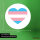 Aufkleber Trans Pride Flagge LGBTQ Herz 10cm