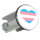 Waschbeckenstöpsel Trans Pride Flagge LGBTQ Herz 4cm