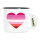 Emaille Tasse Lesbische Pride Flagge LGBTQ Herz 300ml Vintage Emaille Becher