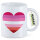 Kaffeetasse Lesbische Pride Flagge LGBTQ Herz 330ml