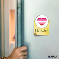 Magnet Lesbische Pride Flagge LGBTQ Herz 59mm...