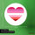 Aufkleber Lesbische Pride Flagge LGBTQ Herz 10cm rund