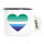 Emaille Tasse Schwule Pride Flagge LGBTQ Herz 300ml Vintage Emaille Becher