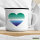 Emaille Tasse Schwule Pride Flagge LGBTQ Herz 300ml Vintage Emaille Becher