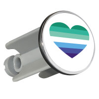 Waschbeckenstöpsel Schwule Pride Flagge LGBTQ Herz...