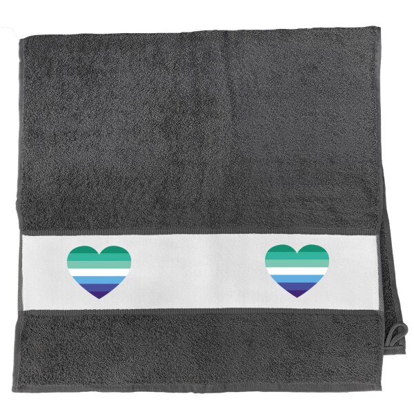 Handtuch Schwule Pride Flagge LGBTQ Herz 50x100cm