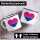 Emaille Tasse Bi*sexuell Pride Flagge LGBTQ Herz 300ml Vintage Emaille Becher