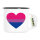 Emaille Tasse Bi*sexuell Pride Flagge LGBTQ Herz 300ml Vintage