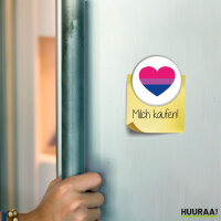 Magnet Bi*sexuell Pride Flagge LGBTQ Herz 59mm...
