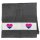 Handtuch Bi*sexuell Pride Flagge LGBTQ Herz 50x100cm
