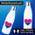 Trinkflasche Bi*sexuell Pride Flagge LGBTQ Herz 500ml Edelstahl Wasserflasche