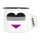 Emaille Tasse Asexuelle Pride Flagge LGBTQ Herz 300ml Vintage