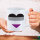 Kaffeetasse Asexuelle Pride Flagge LGBTQ Herz 330ml