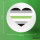 Button Agender Pride Flagge LGBTQ Herz rund