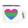 Emaille Tasse Polysexuell Pride Flagge LGBTQ Herz 300ml Vintage