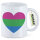 Kaffeetasse Polysexuell Pride Flagge LGBTQ Herz 330ml