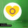 Aufkleber Intersex Pride Flagge LGBTQ Herz 10cm rund