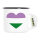 Emaille Tasse Genderqueer Pride Flagge LGBTQ Herz 300ml Vintage