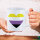 Kaffeetasse Nonbinary Pride Flagge LGBTQ Herz 330ml