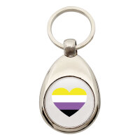 Schlüsselanhänger Nonbinary Pride Flagge LGBTQ...