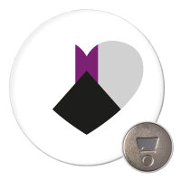 Magnet Demisexuell Pride Flagge LGBTQ Herz 59mm...