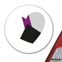 Aufkleber Demisexuell Pride Flagge LGBTQ Herz 10cm rund