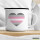 Emaille Tasse Demigirl Pride Flagge LGBTQ Herz 300ml Vintage